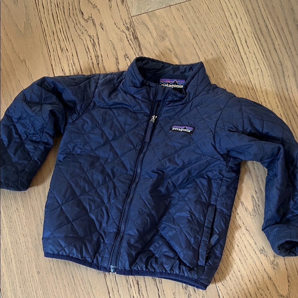 Patagonia Kids Quilted Navy Puffer Jacket